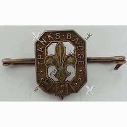 Type 8 Thanks Badge Silver Broach 